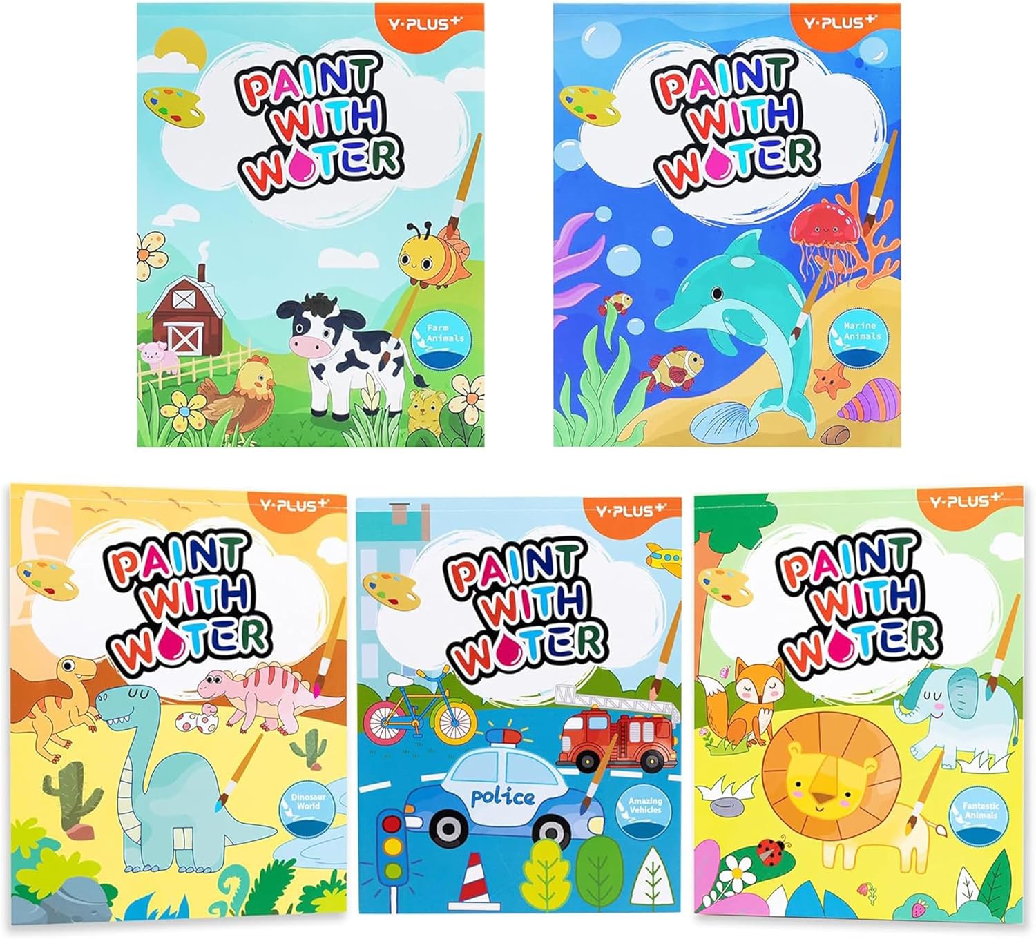 YPLUS Paint with Water Books for Toddlers - Creative Fun