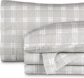 Cotton Flannel Sheet Set Prints - Velvety Soft Heavyweight Split King