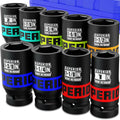 9 Piece 1 in Drive Deep Impact Socket Set 1 in - 2 in - Heavy Duty