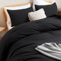 Black Twin Comforter Set - Soft Lightweight Dorm Essential
