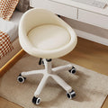 Rolling Stool Ergonomic Swivel Seat Adjustable Height - Quiet Wheels