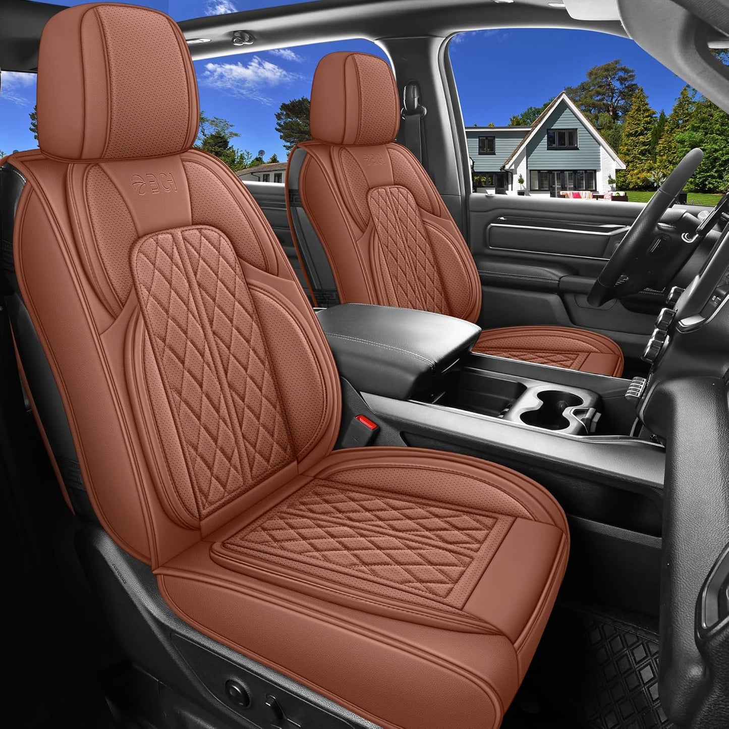 Custom Fit Faux Leather Seat Covers for Ford F150 2009-2024