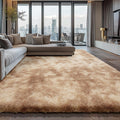 Shag Area Rugs for Bedroom Living Room 6x9 - Ultra Soft Fluffy Camel