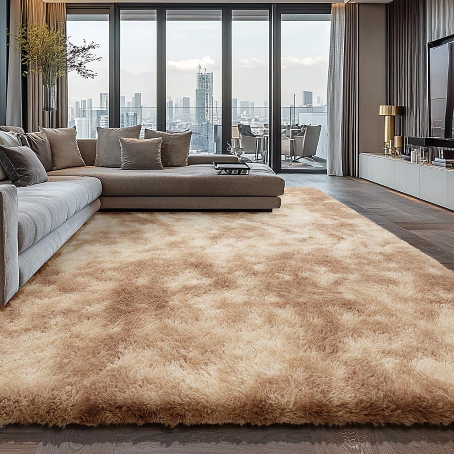 Ultra Soft Fluffy Shag Area Rugs for Bedroom and Living Room