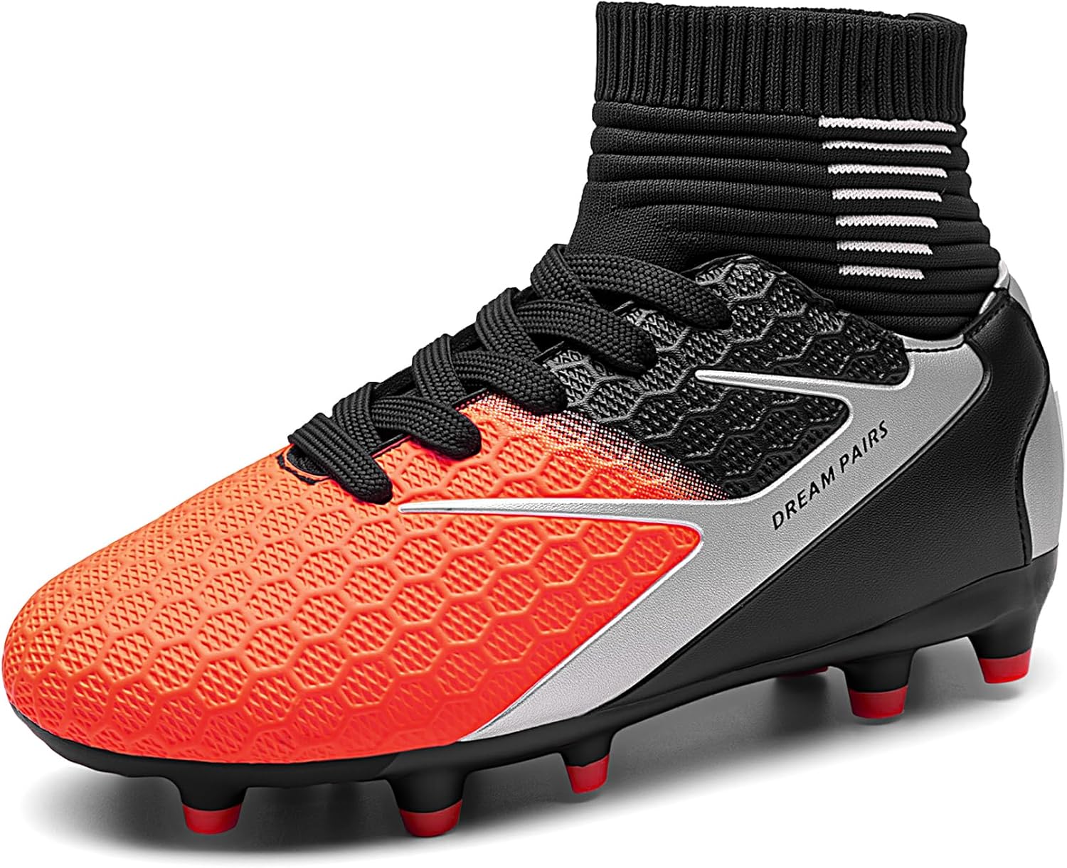DREAM PAIRS Youth Soccer Cleats for Kids with Ankle Support