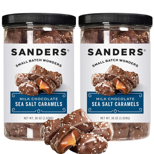 Sanders Milk Chocolate Sea Salt Caramels - 36 Oz. Delight