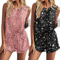 2 Pack Womens Pajama Set Tank Tops and Ruffled Shorts - Soft