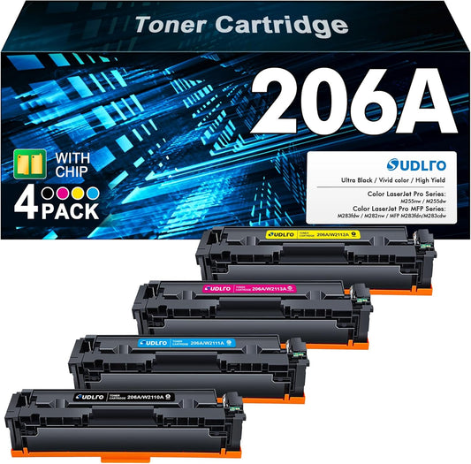 High Yield HP 206A Toner 4-Pack - Print More!