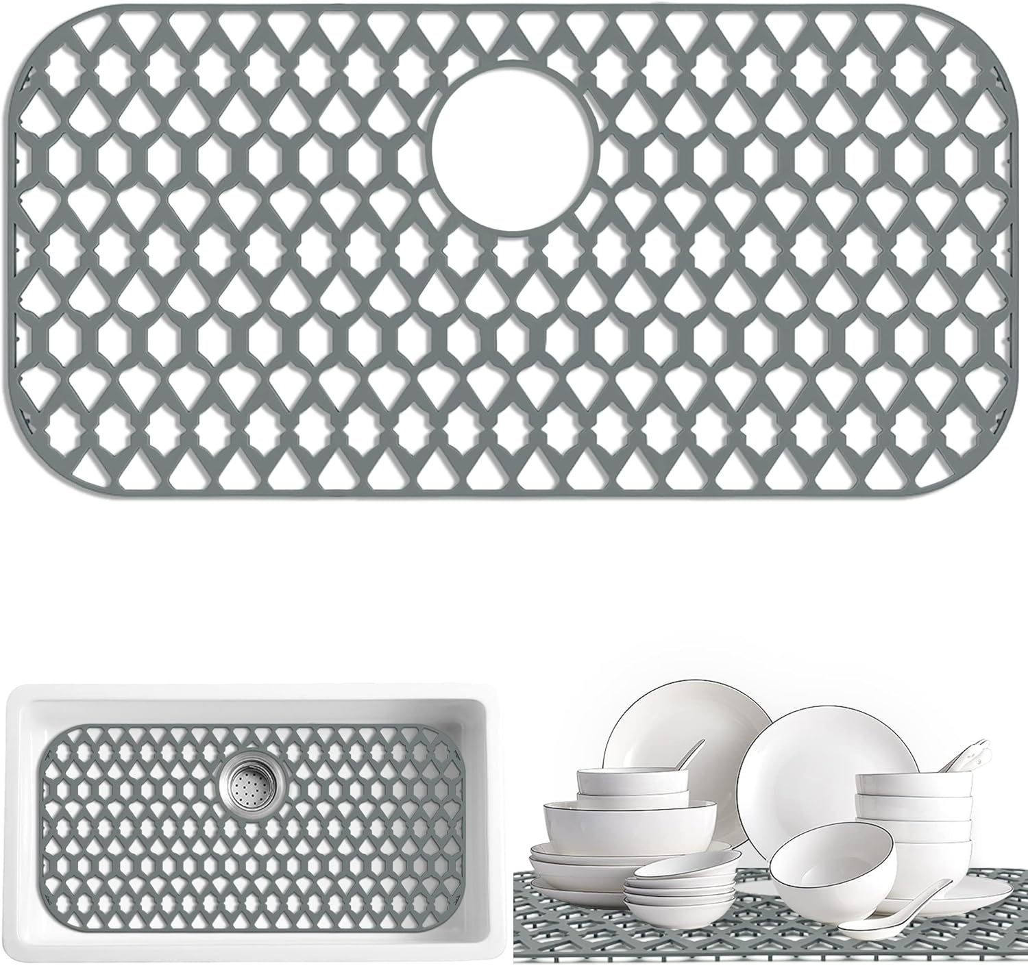 Large Silicone Sink Protectors for Kitchen Sink - Flexible & Durable