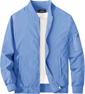 Men's Lightweight Windbreaker Bomber Jacket - Windproof Everyday Layer