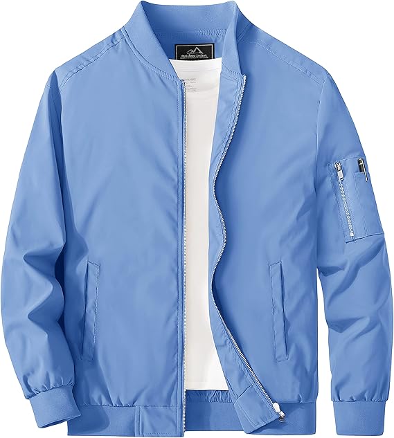 MAGCOMSEN Men's Lightweight Windbreaker Bomber Jacket Review