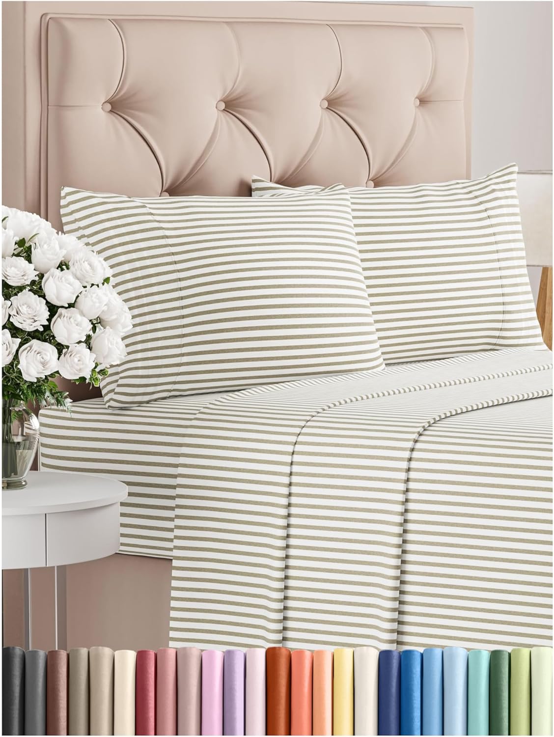 King Size 4 Piece Sheet Set - Soft, Cooling, and Breathable