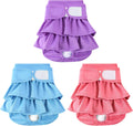 Reusable Dog Diapers Female 3 Pack XS - Washable, Highly Absorbent