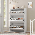 GarveeHome Shoe Cabinet with 3 Flip Drawers for Entryway