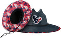 Men's Floral Lifeguard Straw Sun Hat with Team Logo - FOCO
