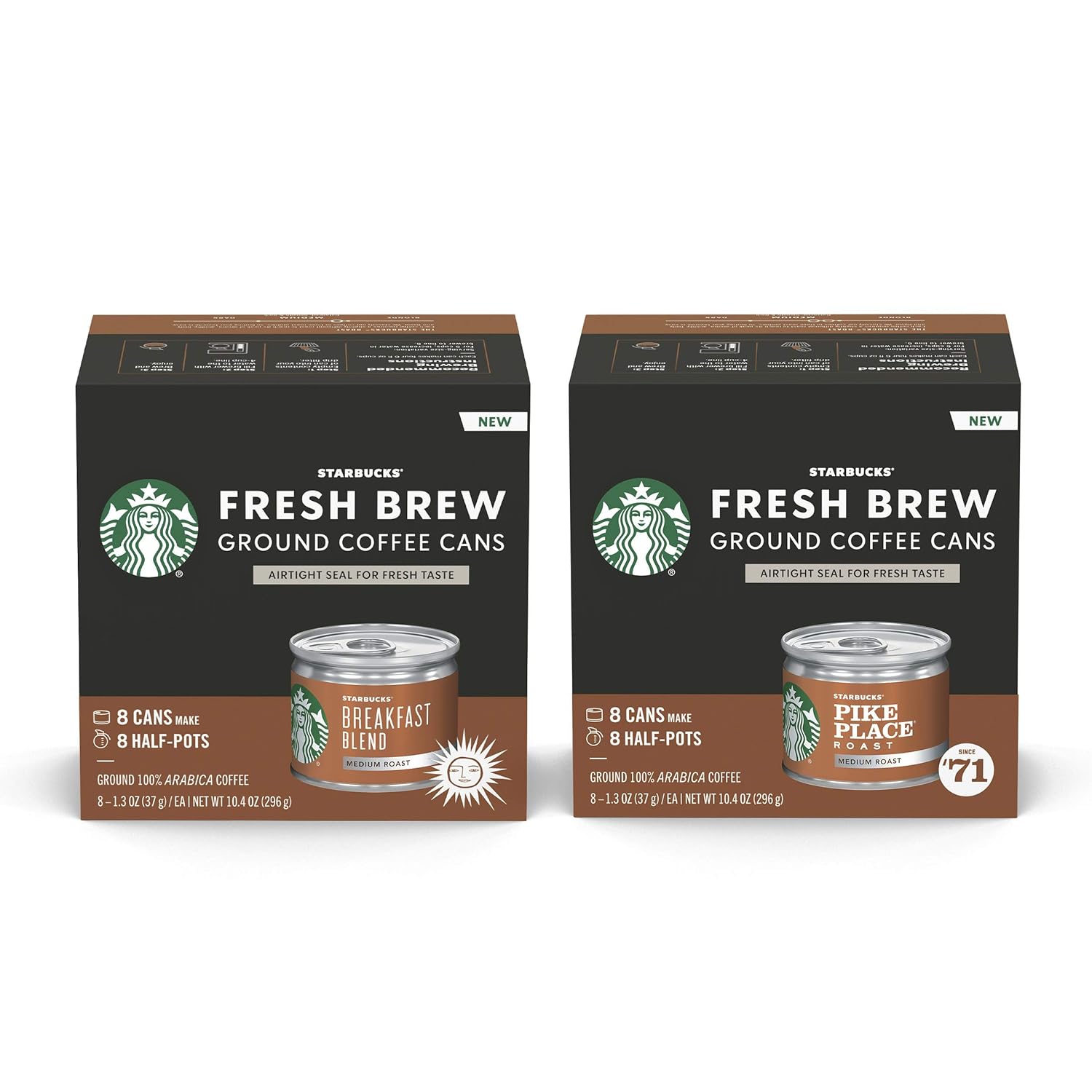 Starbucks Breakfast Blend Coffee Cans x16 - Freshly Brewed Morning Bliss!