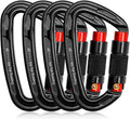 Heavy Duty 28KN Carabiner Clips Set - Secure Your Adventures!