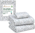 RUVANTI 100% Organic Cotton Sheets Twin XL - Crisp Percale Comfort