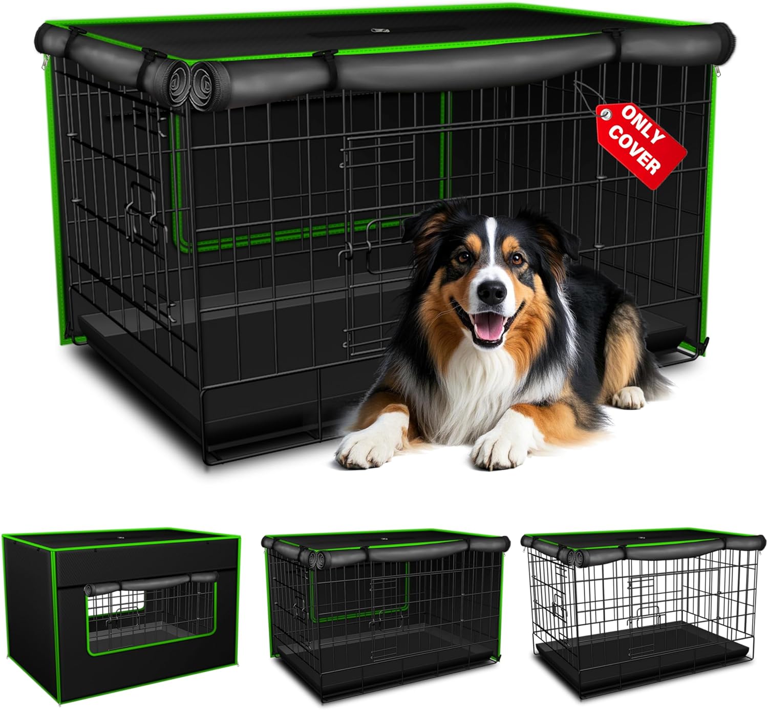 Dog Crate Cover for 48 inch Crates - Anxiety Relief Solution