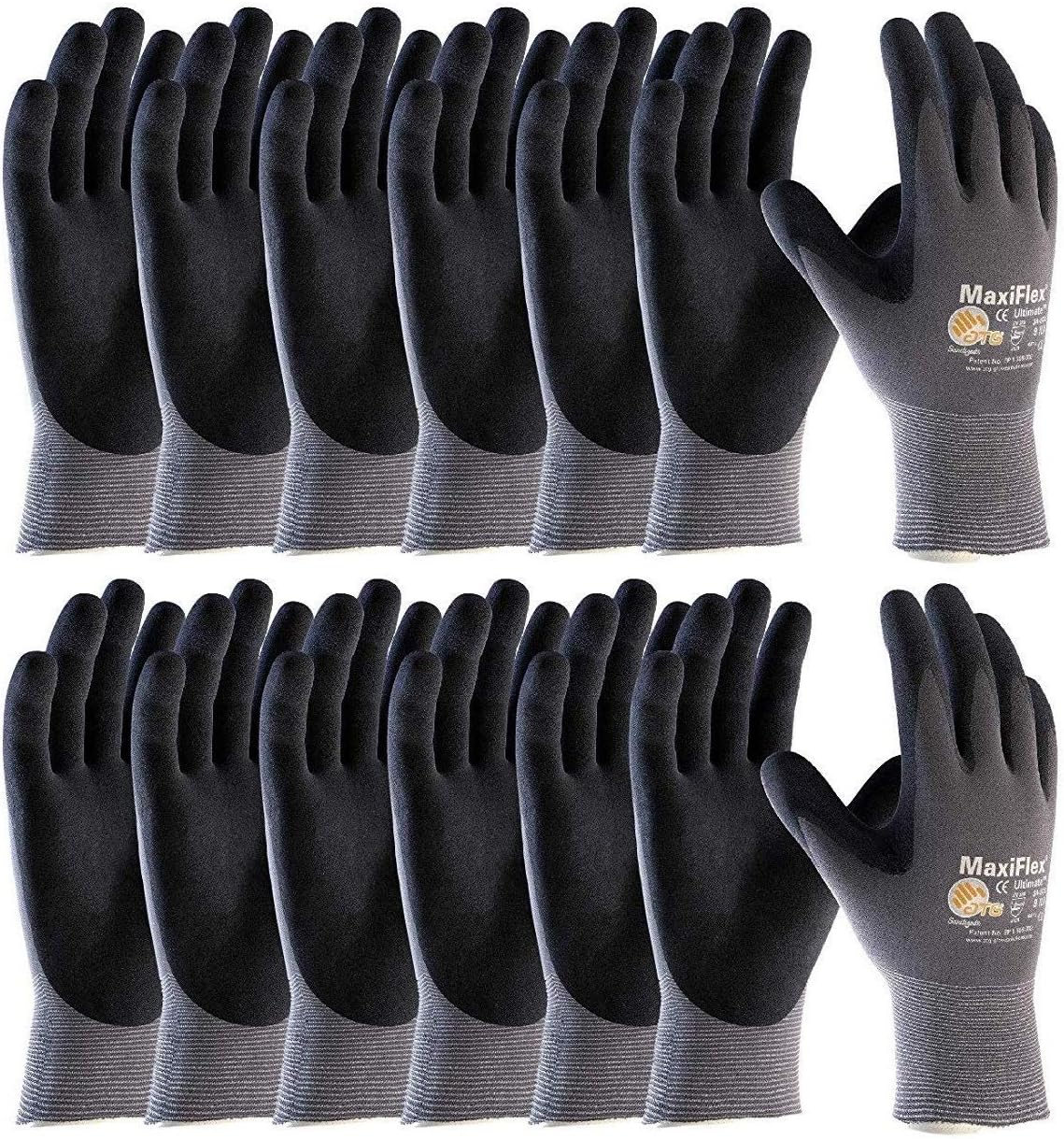 MaxiFlex 34-874 Seamless Knit Nylon Gloves for Optimal Grip
