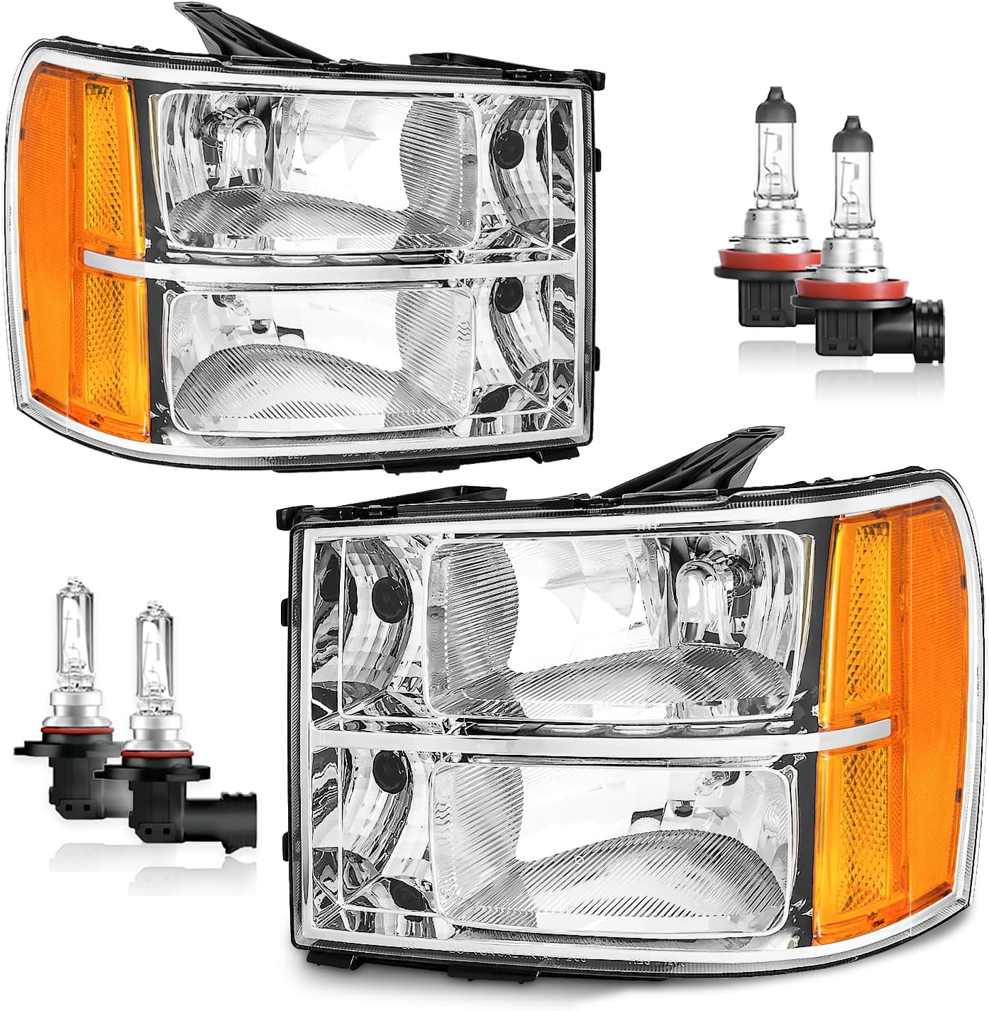 Headlights Assembly for GMC Sierra 1500 by KarSpareHub