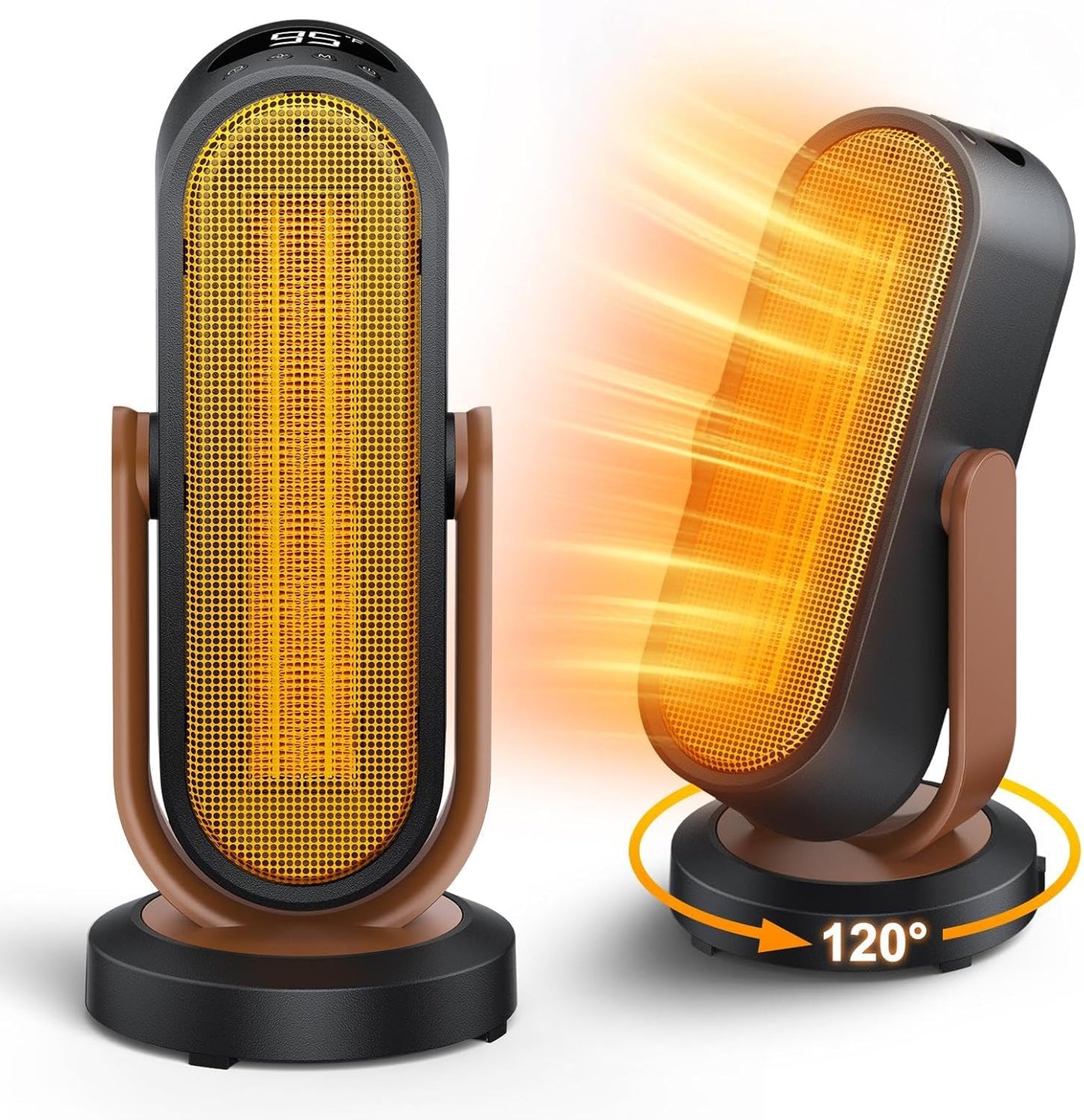 BOMIDI 1500W PTC Ceramic Heater: Fast, Remote, Oscillating