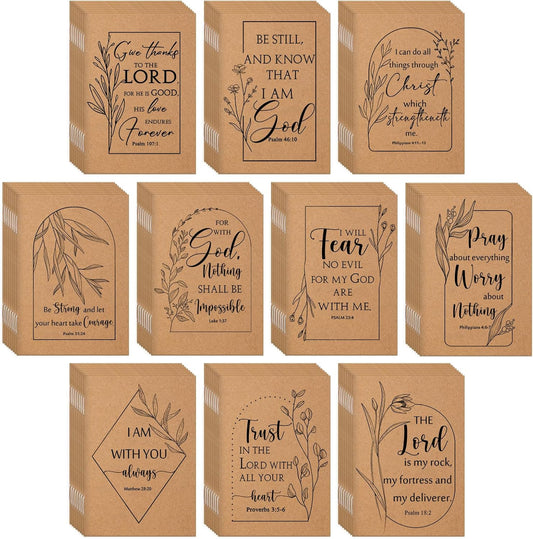 Kisston Bible Verse Mini Notebooks - Inspirational Sunday School Gift