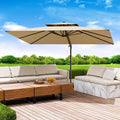 10x13 ft Patio Umbrella Rectangular Cantilever - Large Shade Solution