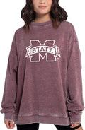 chicka-d NCAA womens Campus Pullover - Soft Vintage Fleece style