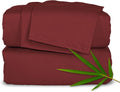 California King Bamboo Sheets Merlot - 100% Viscose Cooling Set