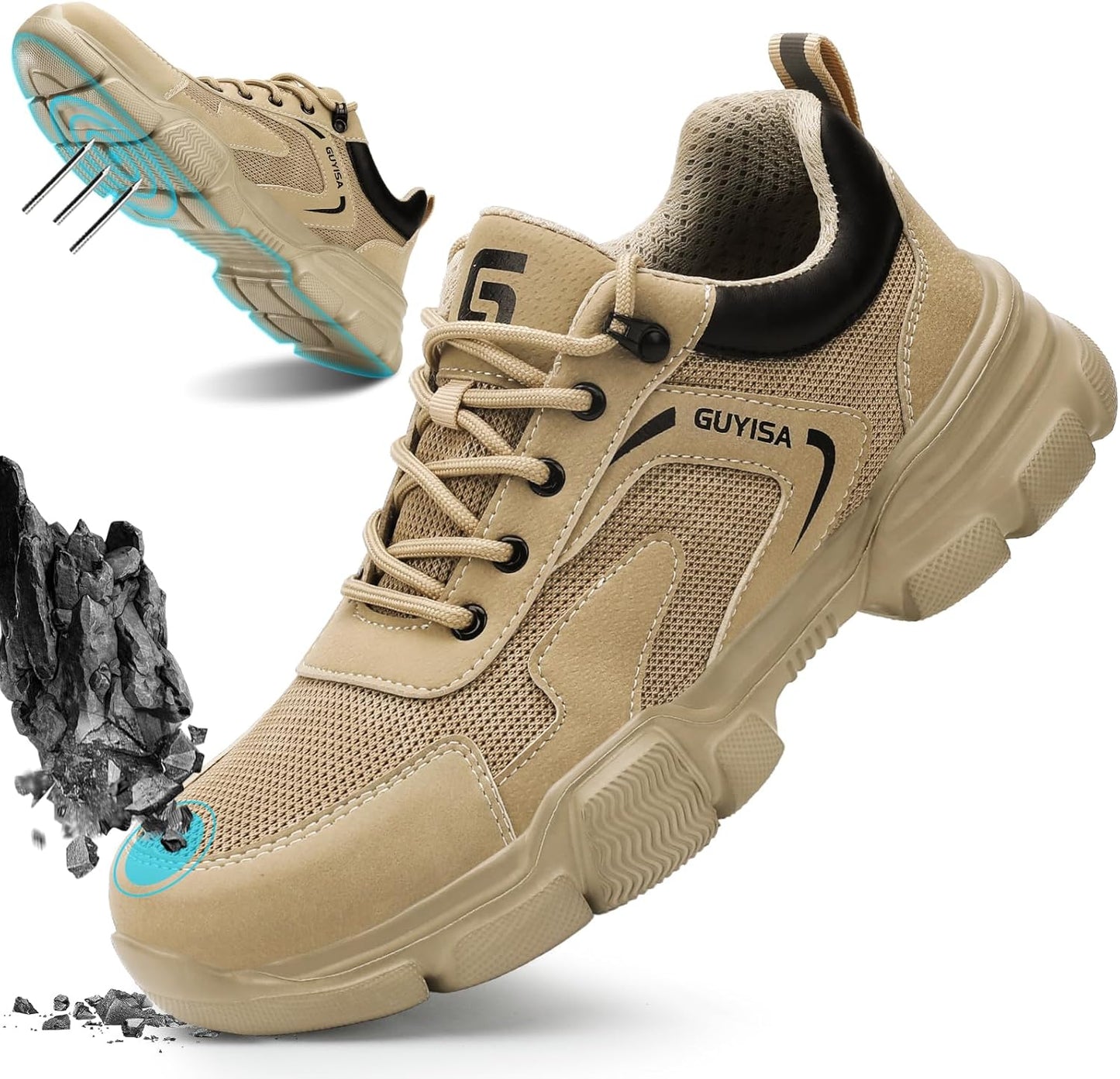 Steel Toe Shoes for Men Women Lightweight Indestructible Sneakers