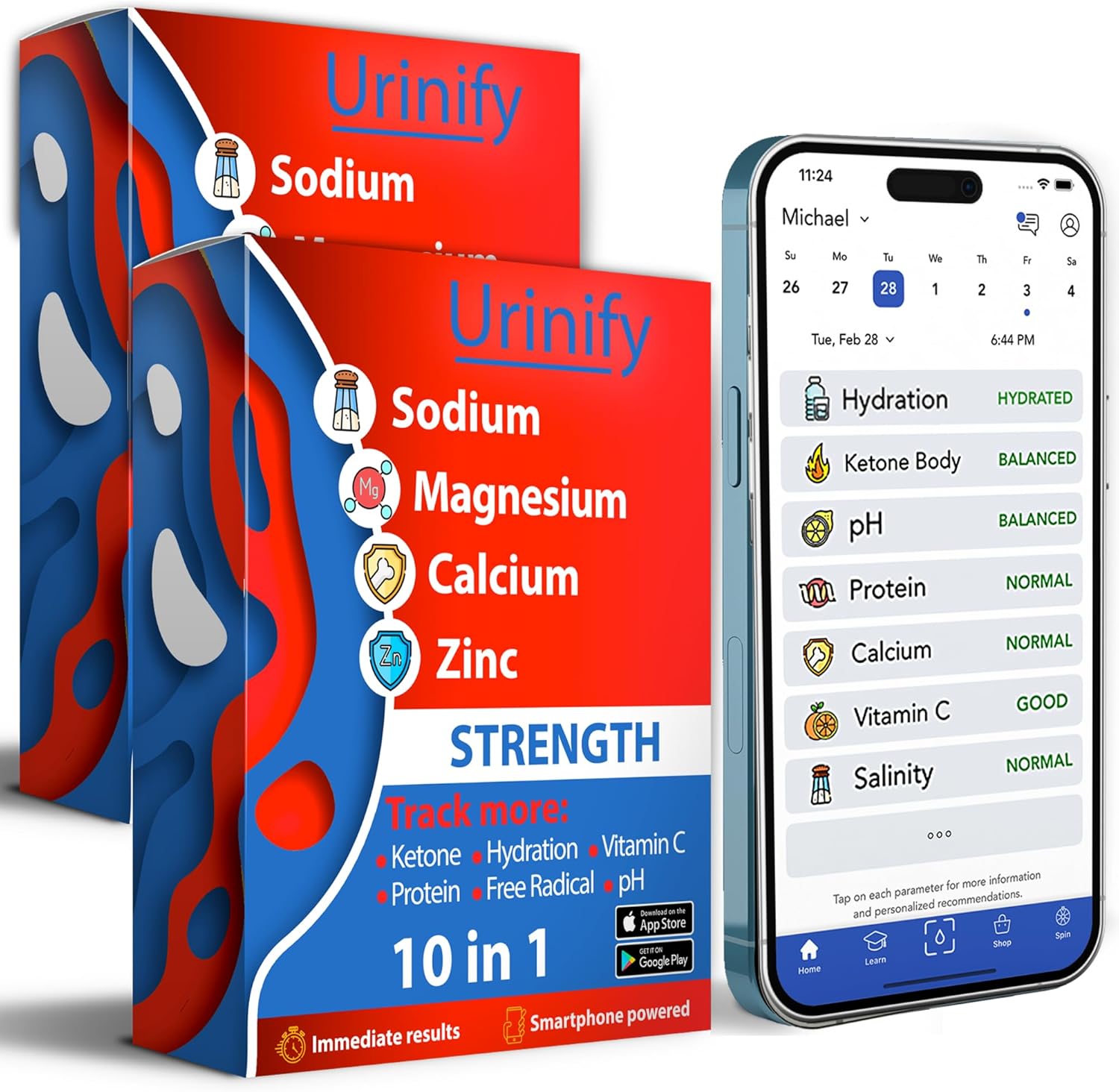 Keto Test Strips and Mobile App for Accurate Ketosis Tracking