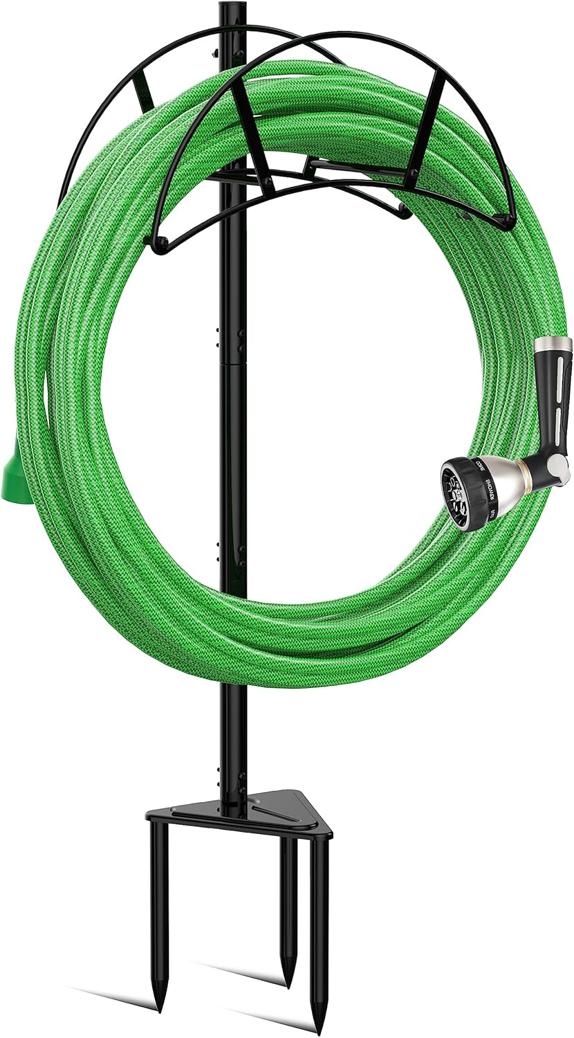 Meykwod Garden Hose Stand Freestanding Heavy Duty Organizer