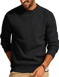 PJ PAUL JONES Mens Waffle Knit Crewneck Sweater - Warm, Textured 5%