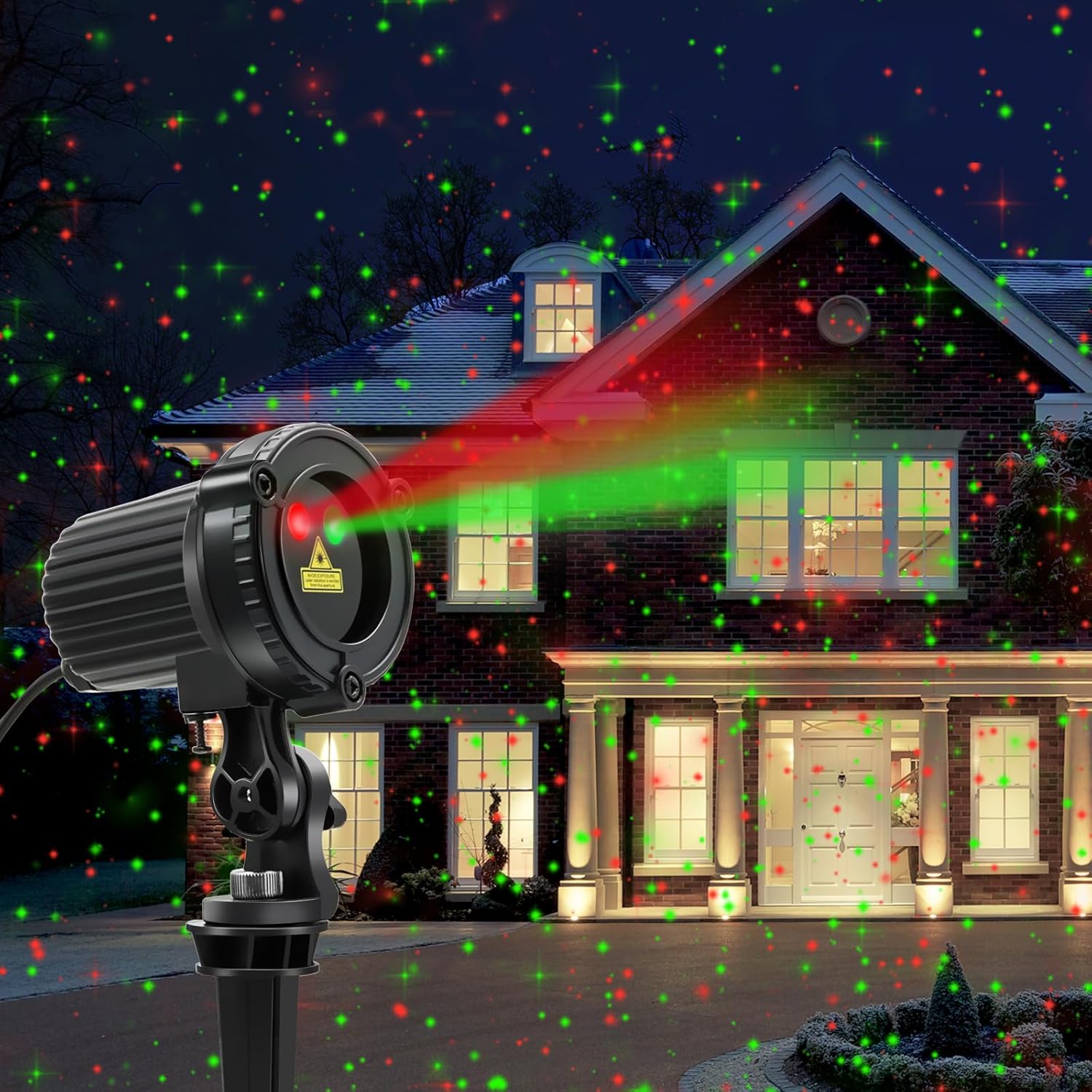 HERHOTER Christmas Laser Lights - Outdoor Light Show