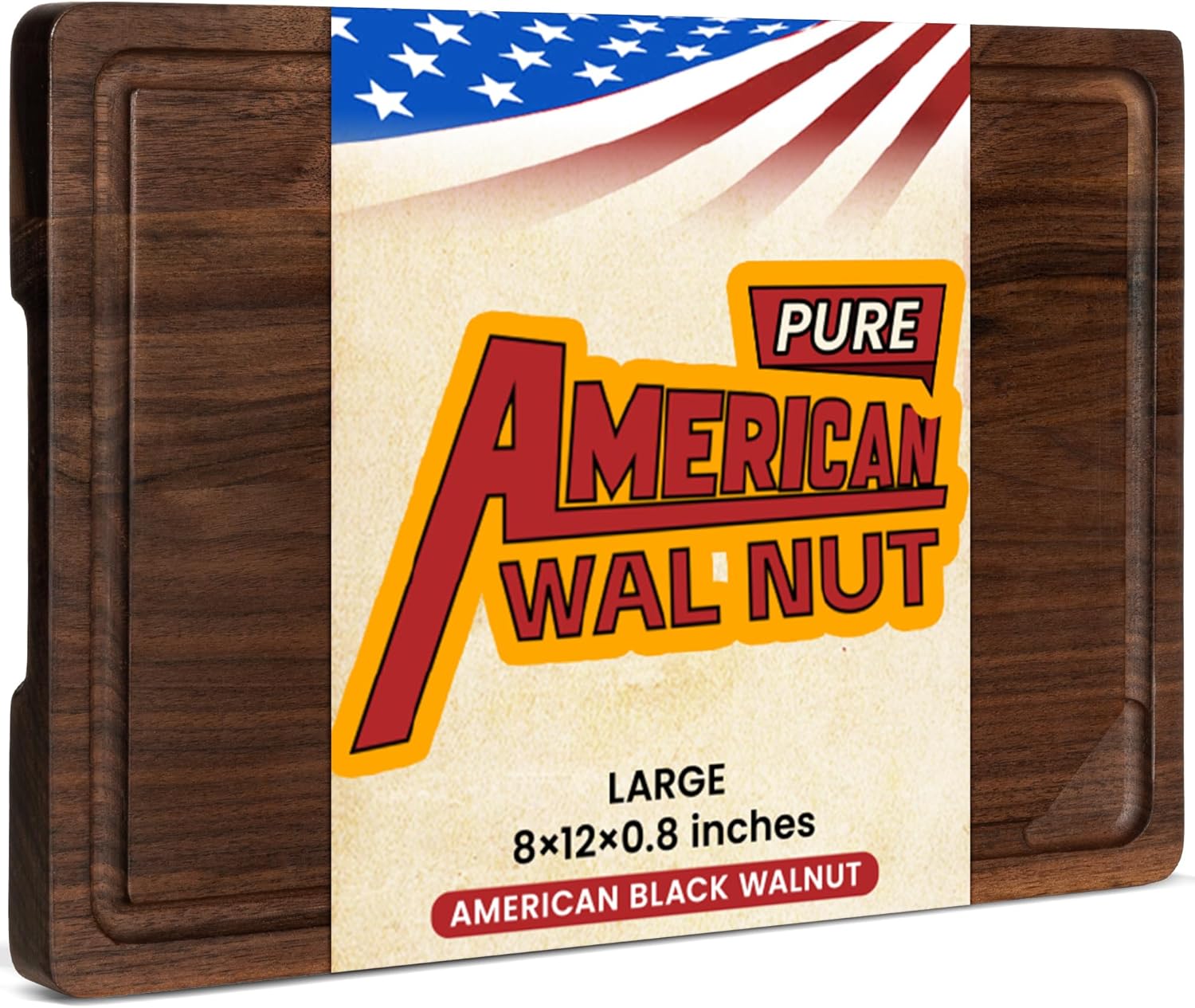 Heimlove American Walnut Cutting Board for Kitchen Use