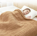 Heated Twin Blanket by SNUGSUN - Soft & Cozy Sherpa