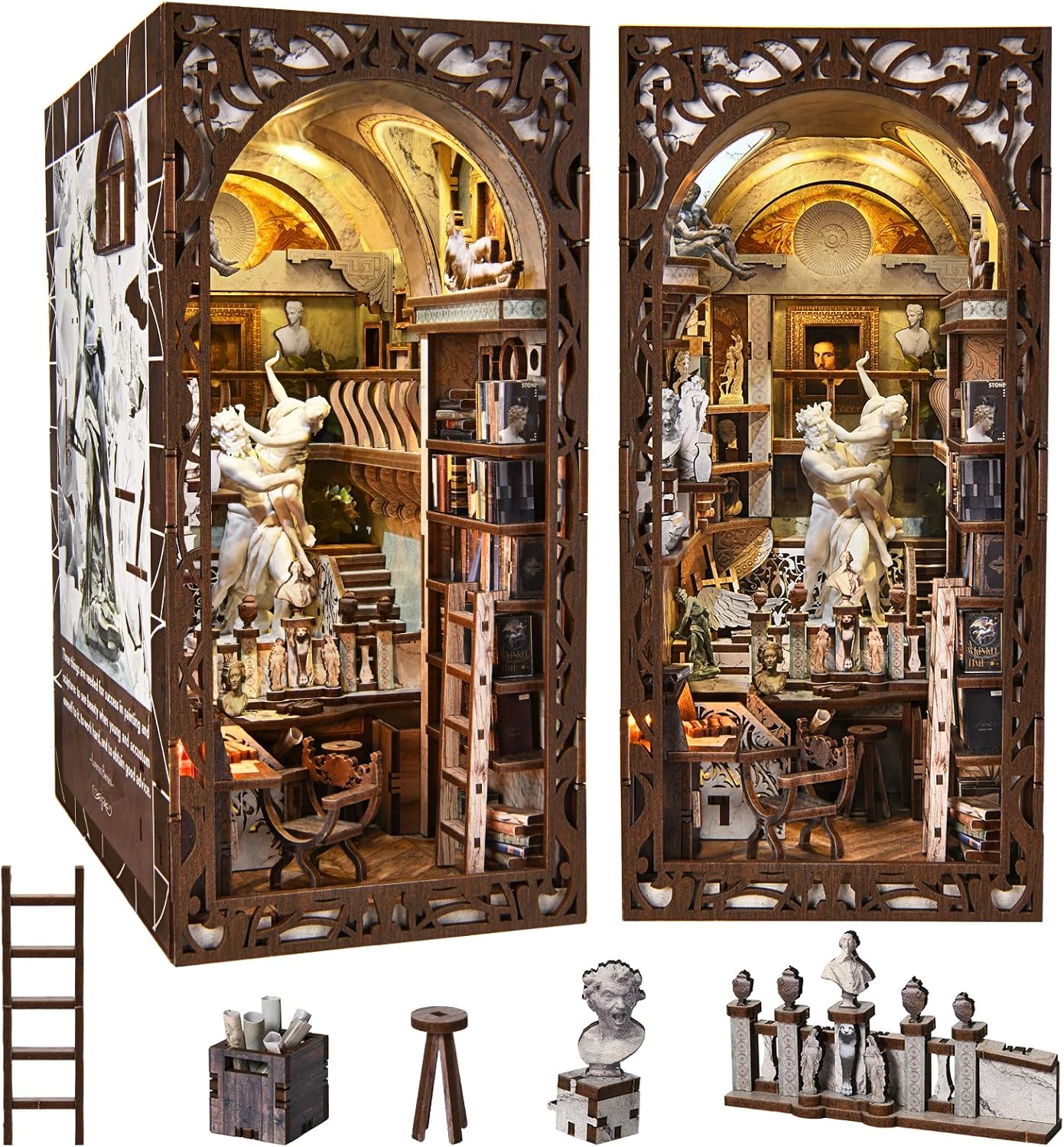 DIY Book Nook Kit for Adults and Teens with LED Light