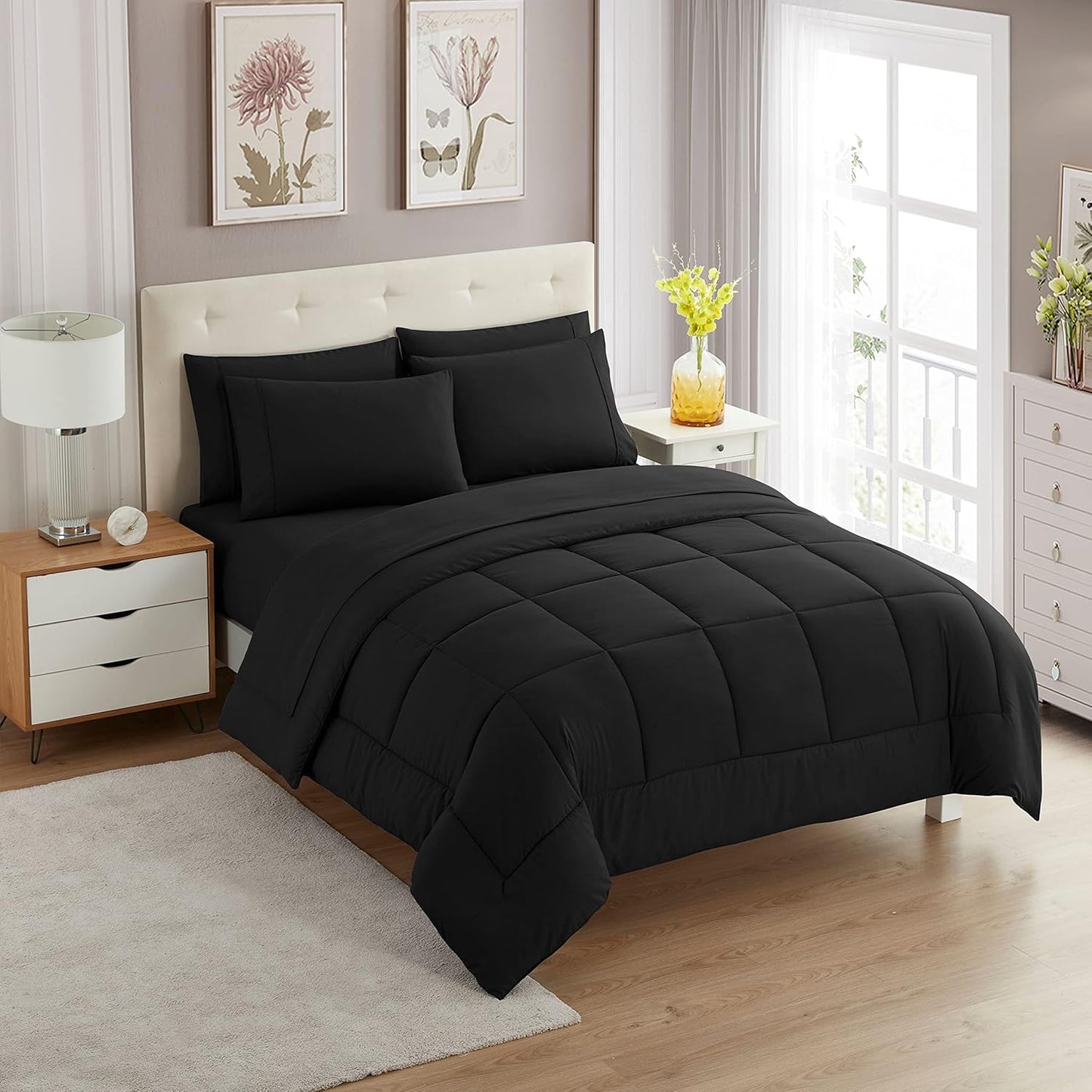 Sweet Home Collection 5 Piece Comforter Set for Twin Beds