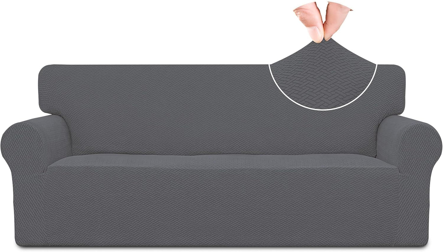 Easy-Going Stretch Jacquard Couch Cover for Sofa Protection