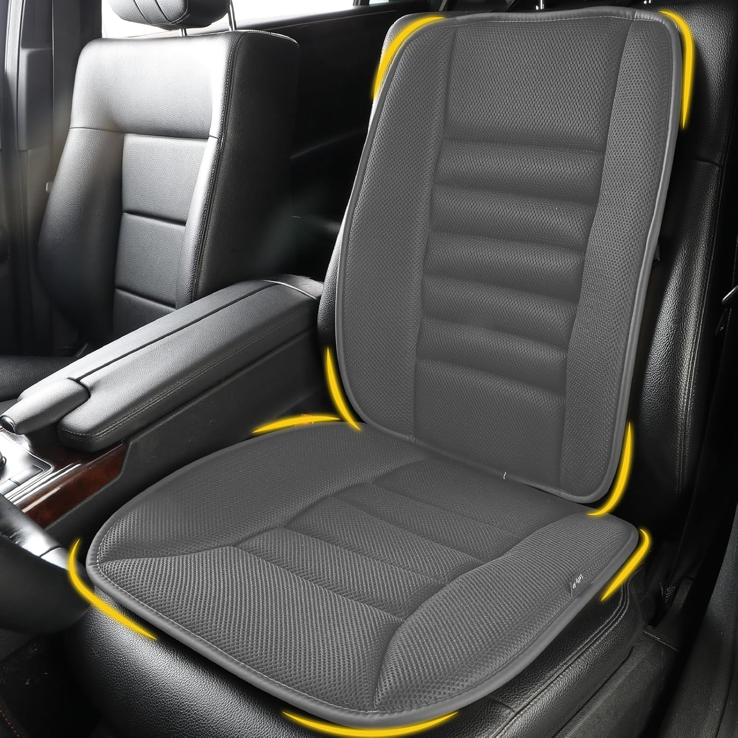 Memory Foam Car Seat Cushion with Lumbar Support for Comfort