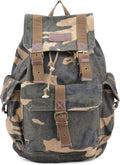 Thick Canvas Backpack Rucksack (camouflage) - Vintage High Density