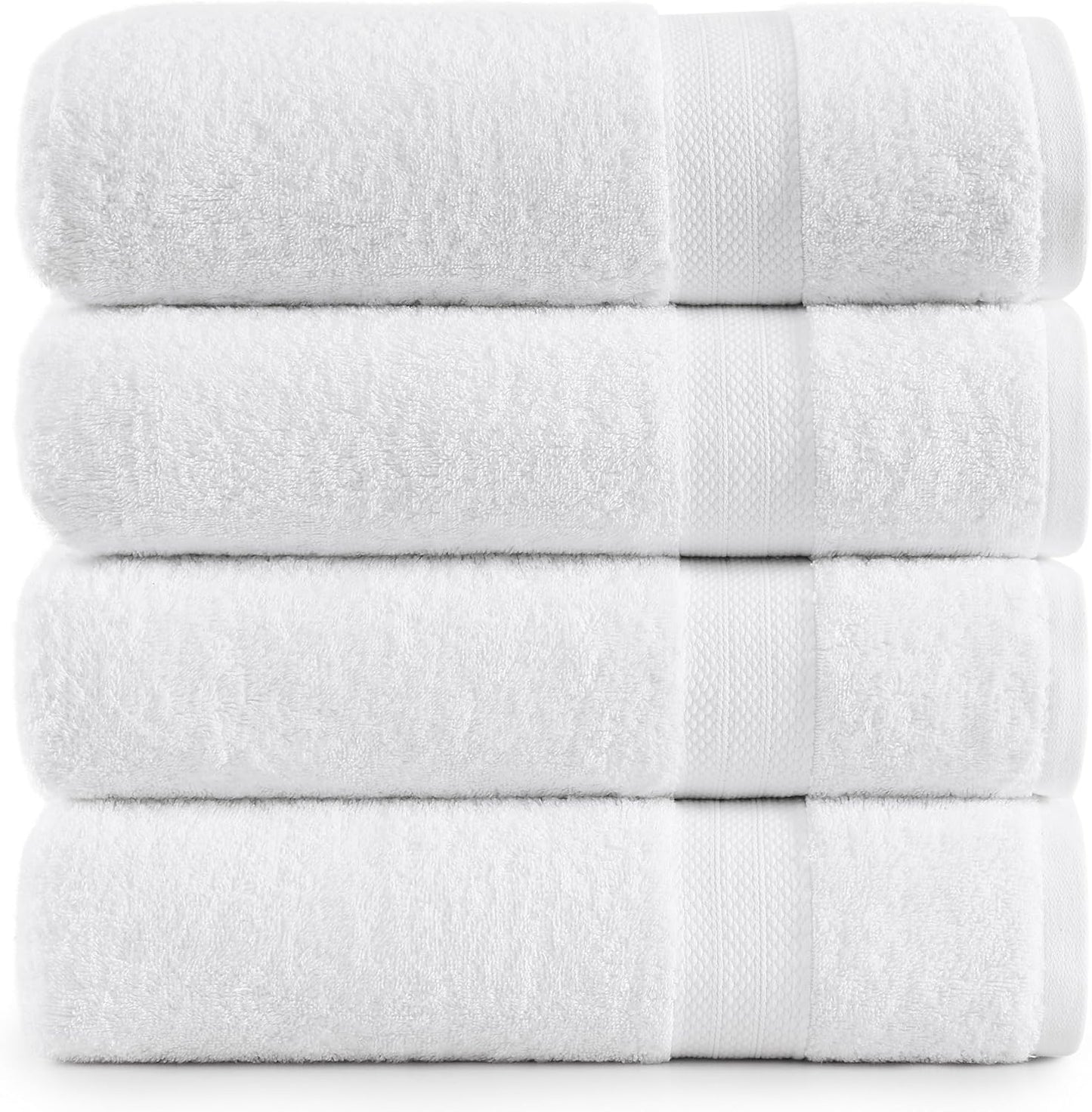 100% Cotton Bath Sheets Set - Extra Large Soft Towels for Home