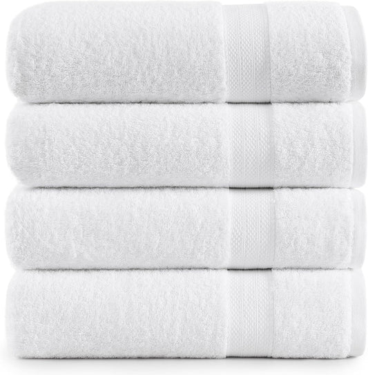 100% Cotton Bath Sheets Set - Extra Large Soft Towels for Home