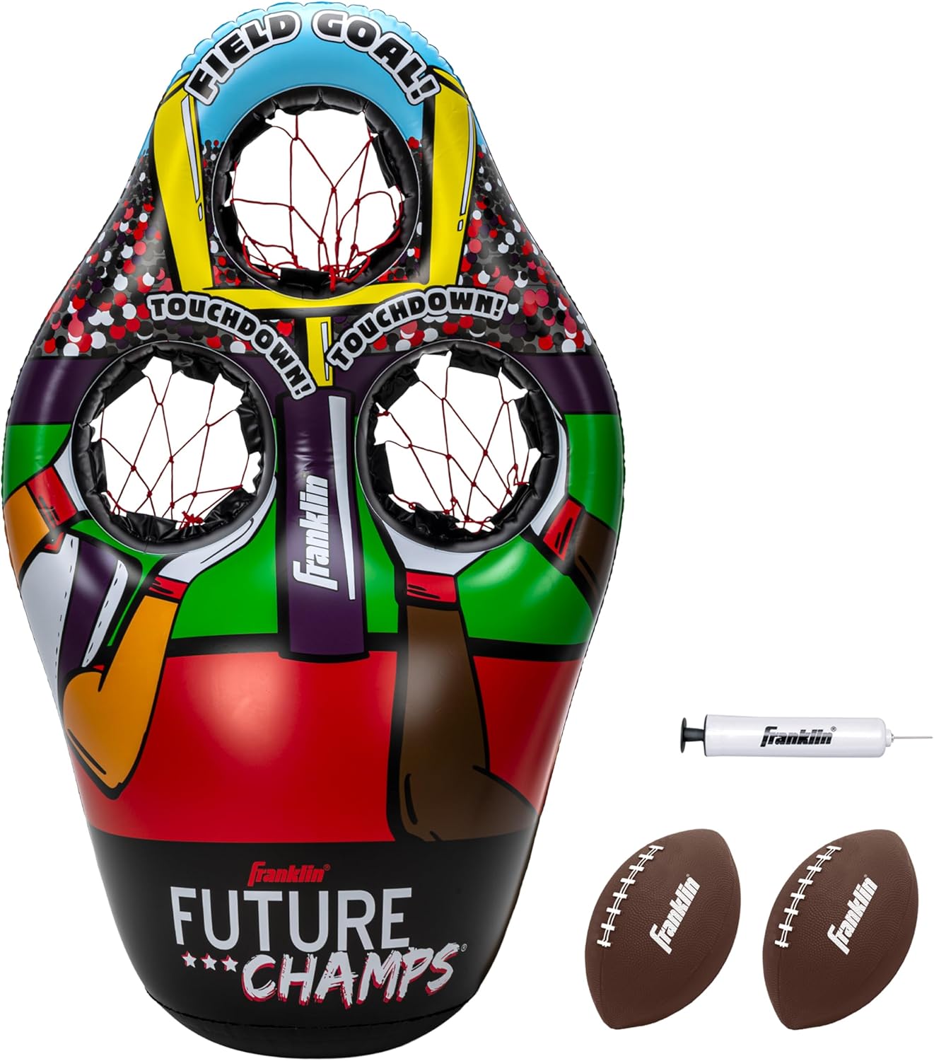 Kids Inflatable Football Target Toss - Fun Indoor/Outdoor Game