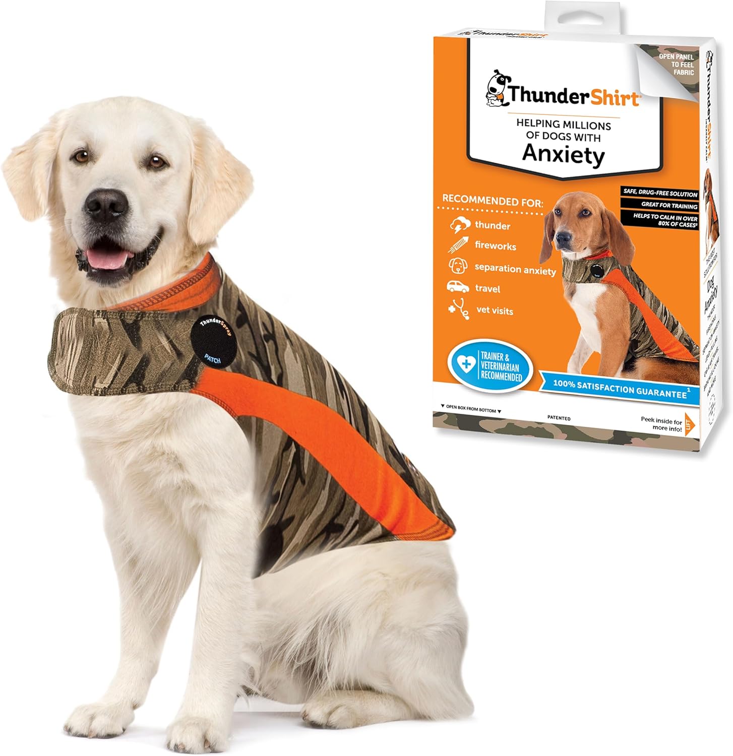 ThunderShirt for Dogs - X Large Camo Polo Anxiety Vest