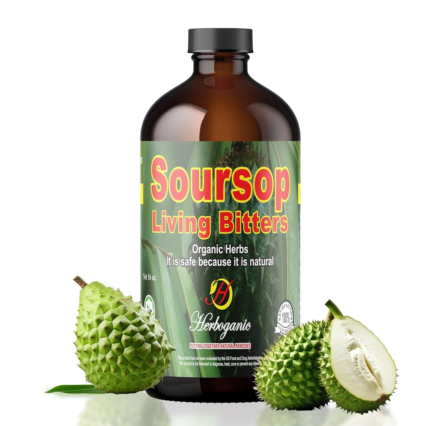 Herboganic Soursop Bitters | Natural Wellness 16 OZ