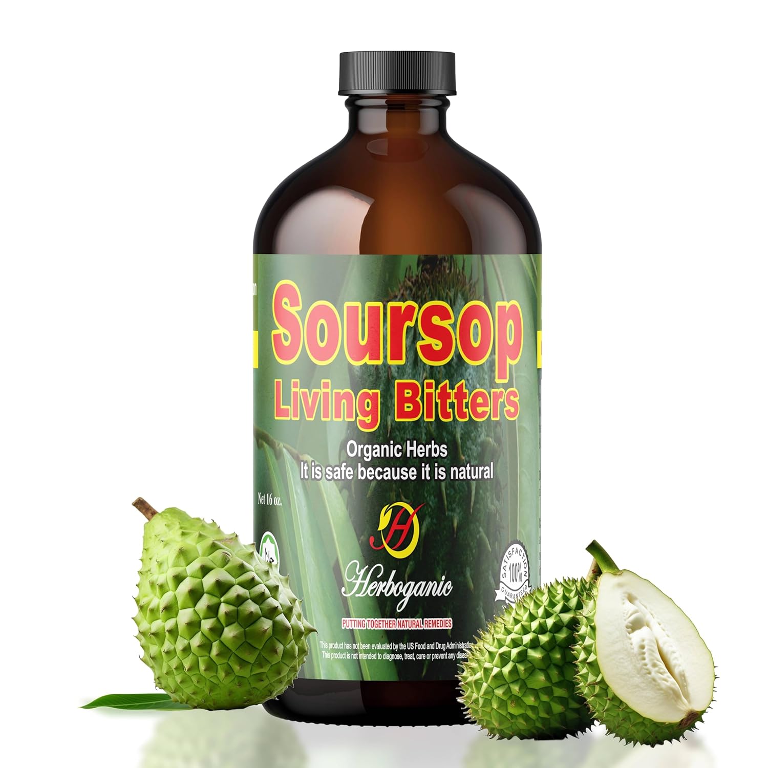 Herboganic Soursop Bitters | Natural Wellness 16 OZ