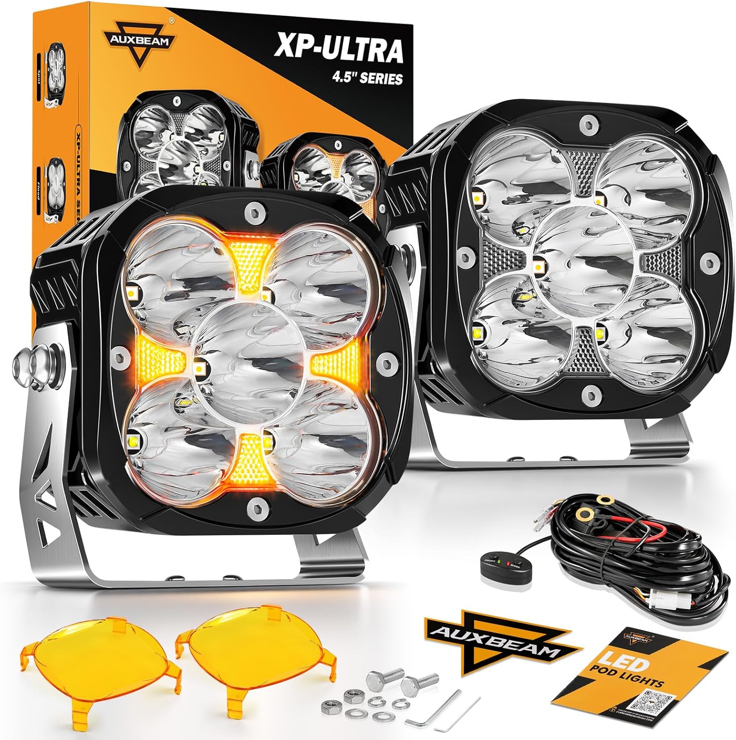 Auxbeam 4.5 Inch LED Pods Light for Offroad Adventures