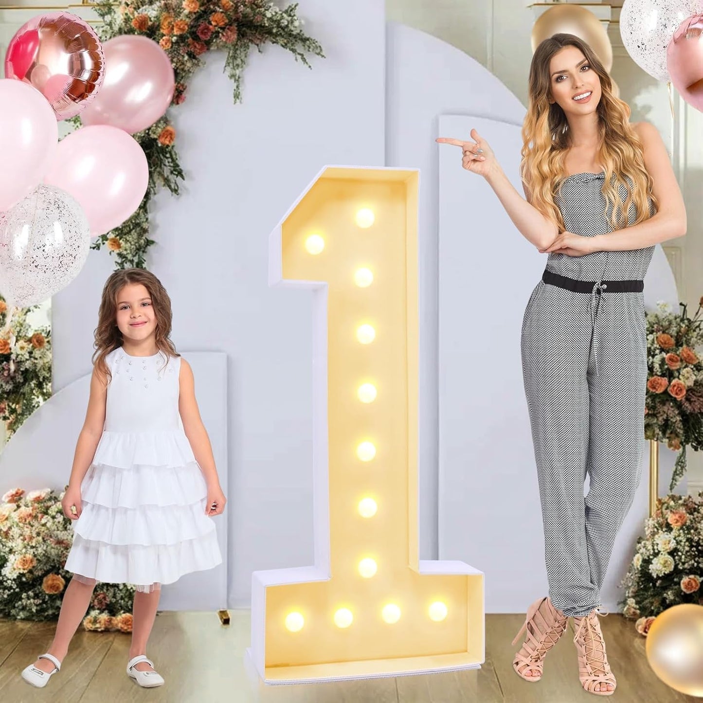 4ft Marquee for Numbers 1 - Light Up Party Decorations